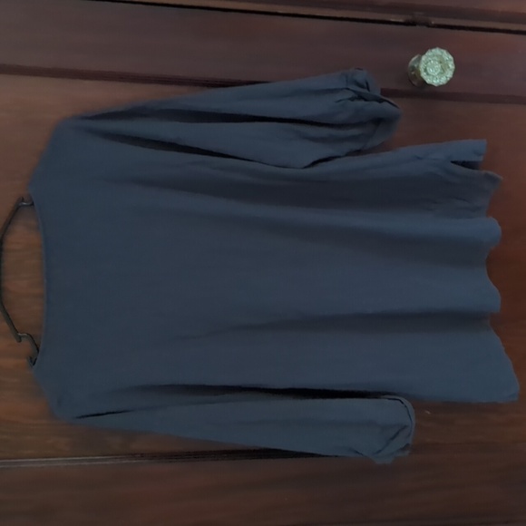 J.Jill Pure Jill Gray Organically Grown Perfectly Relaxed Top Size XS - Picture 5 of 5